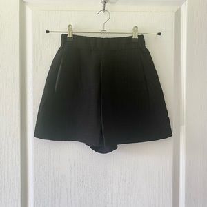 Maje Idole crepe high waist shorts